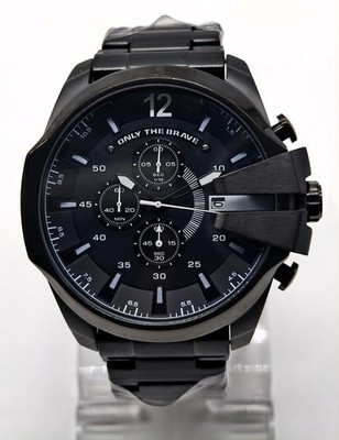 Diesel 10 Bar ''ONLY THE BRAVE'' Chronograph Date Indicator Quartz Men Wrist Watch