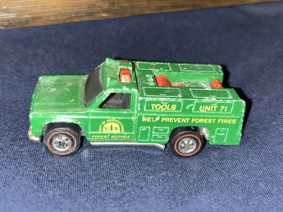 1974 Mattel Hot Wheels Redline Green Forest Service Unit 71 Truck - Image 1 of 4