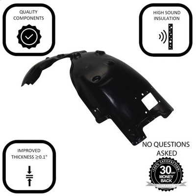 TRQ Front Inner Fender Liner Set For 2015-2020 Dodge Charger – Left & Right, CH1248177 CH1249177, Lifetime Warranty - View #2