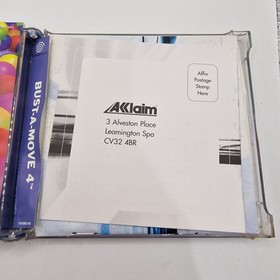 Bust A Move 4 Sega Dreamcast Juego UK PAL Completo CIB Retro Puzzle Bobble 4 En muy buena condici&oacute;n