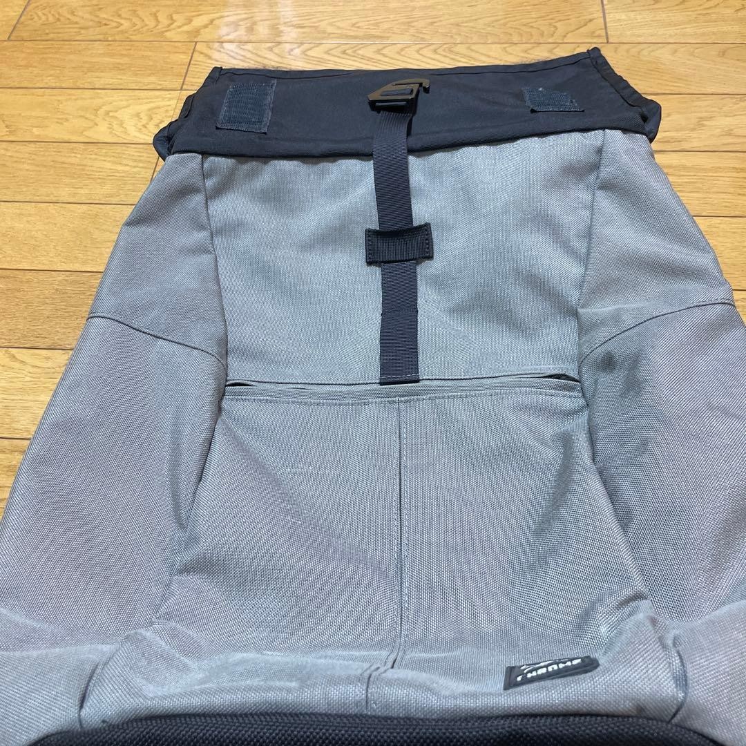 Chrome Backpack Gray/Black Nylon Polyester Adjust… - image 4