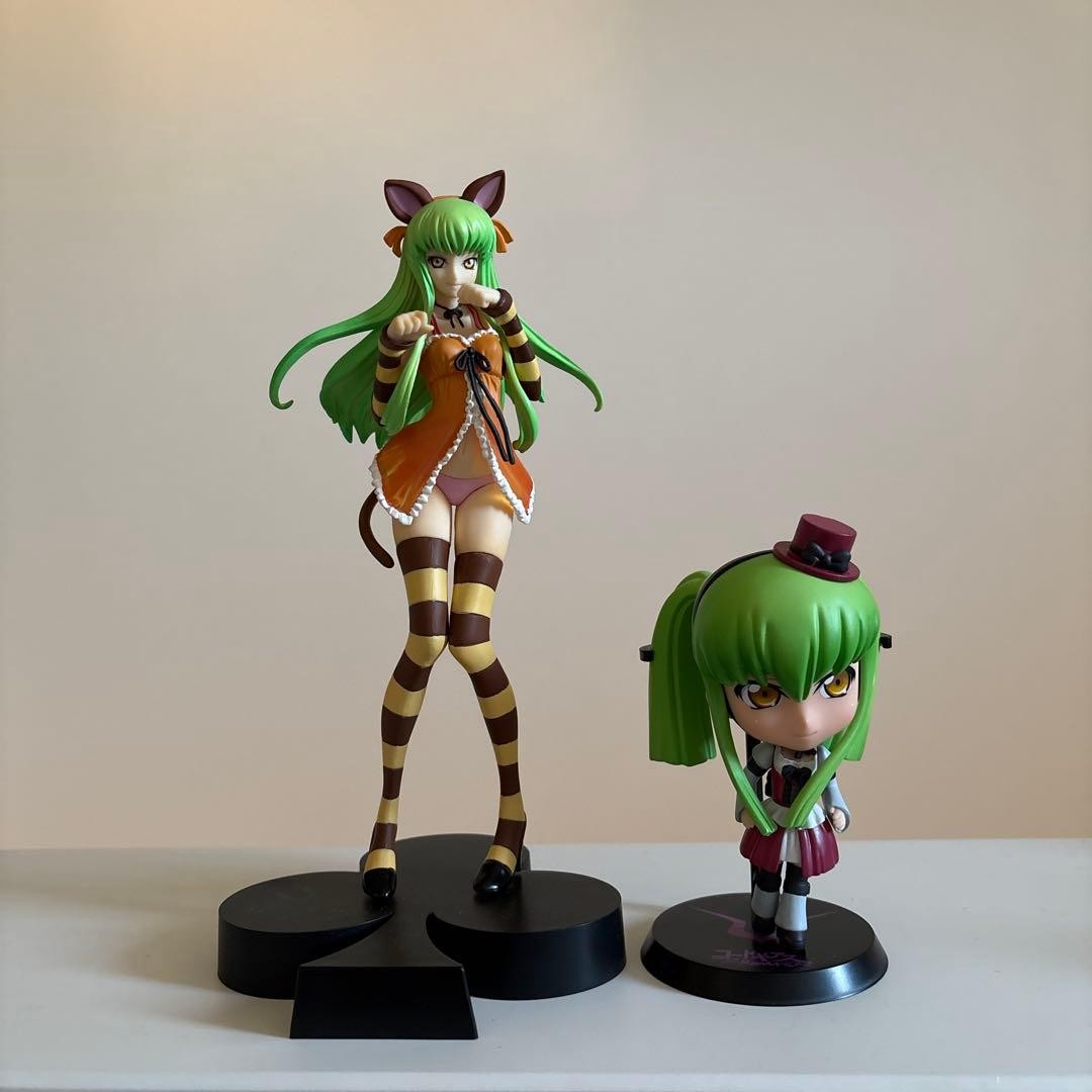Code Geass Lelouch R2 DX Cat Ear C.C. Chibi Figure Collectible