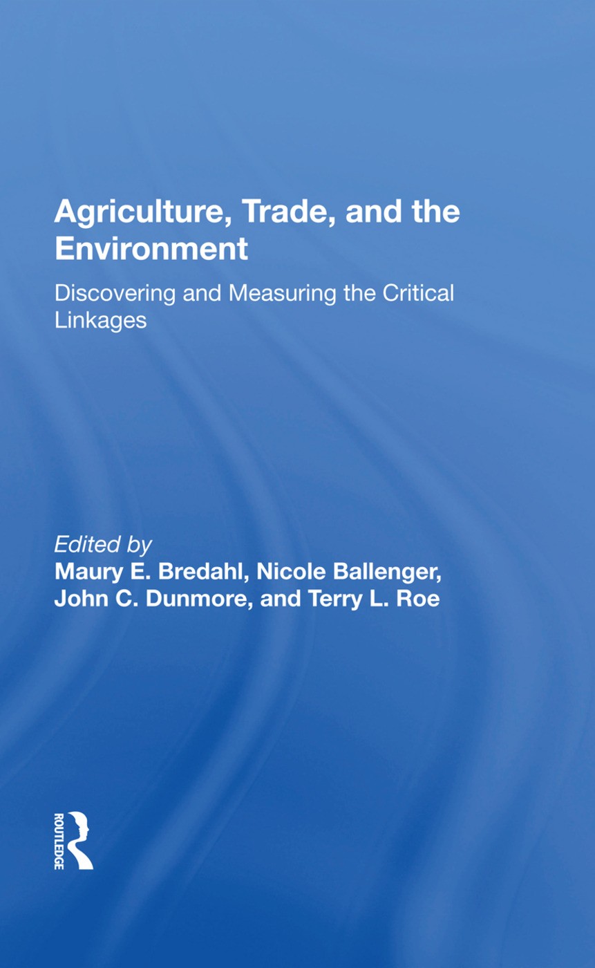 Agriculture, Trade, And The Environment
