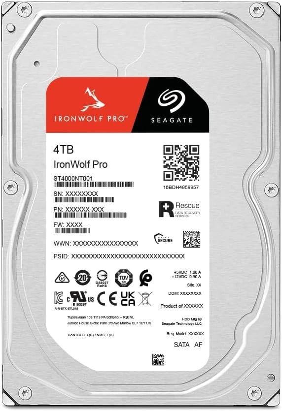 4TB IronWolf Pro SATA HDD - Enterprise NAS, 256MB Cache - Image 4 of 4