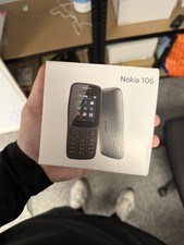 Brand New Nokia 106 Unlocked Dual SIM - 2018 Big Buttons with LED Torch  Black✔️