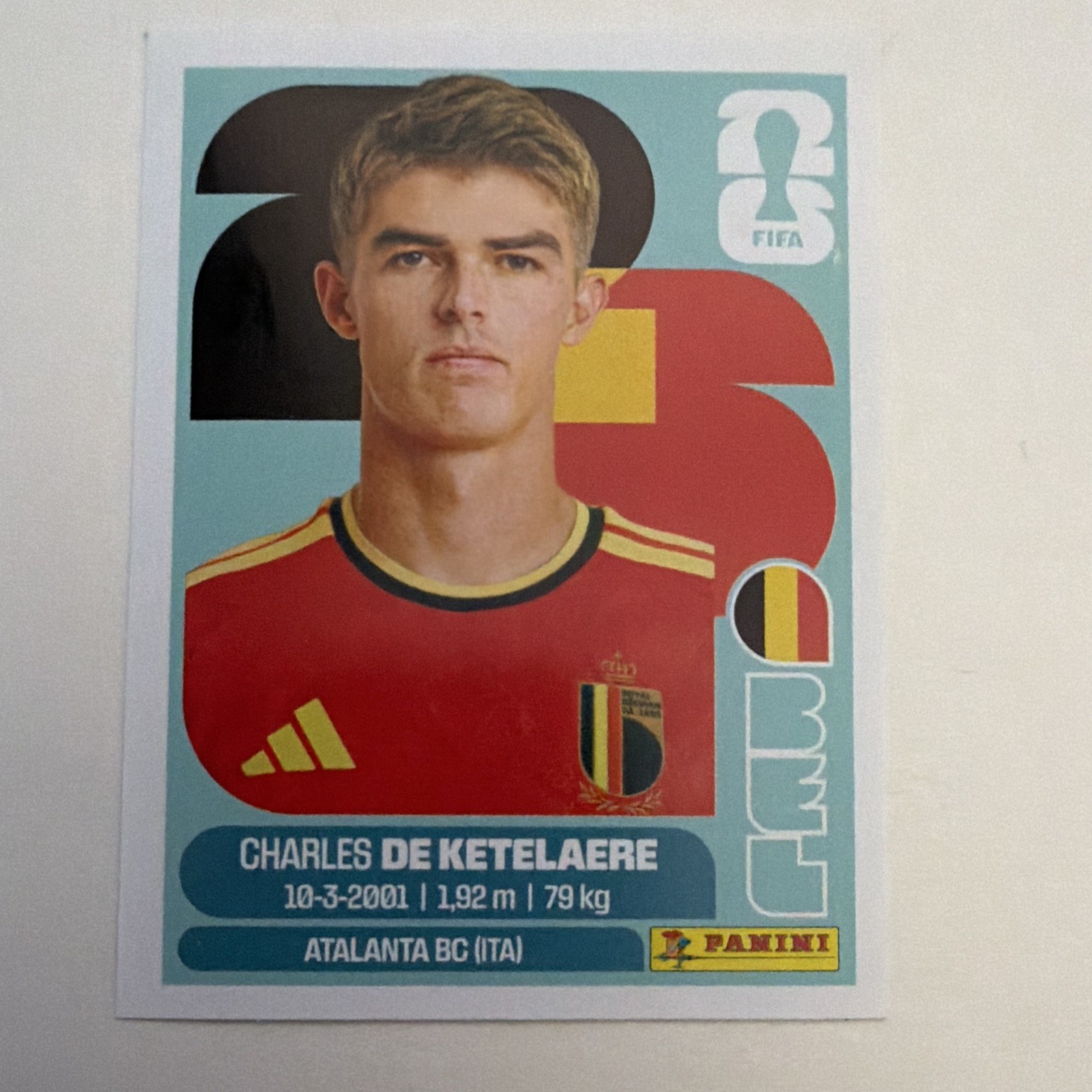 Panini FIFA World Cup 2023 Charles De Ketelaere BEL 17 Sticker Belgium