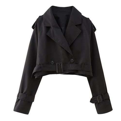 Jacke Mäntel Frauen Lange Ärmel Polyester Schwarz Dunkelbraun Hellgrau - Bild 12 von 20
