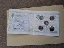 Harry Potter Coin Set 5 Coins -  The Chamber Of Secrets Westminster Collection