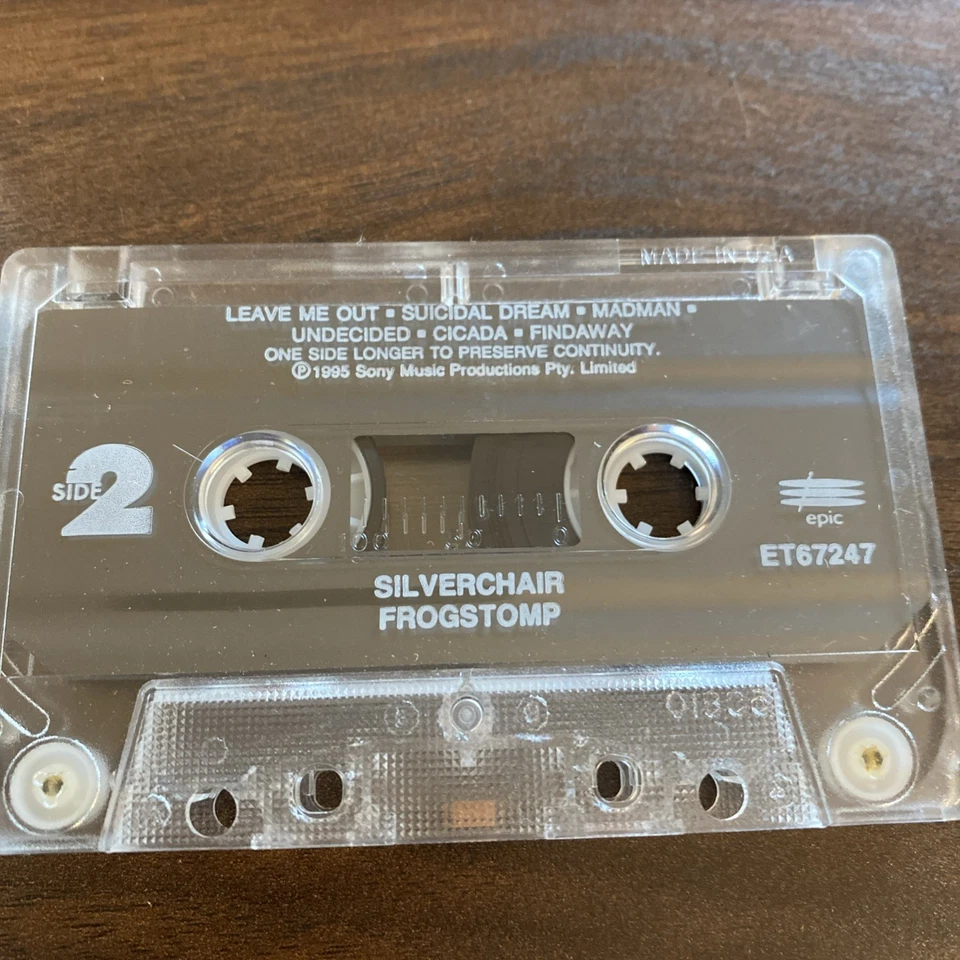 VTG 90s SILVERCHAIR FROGSTOMP CASSETTE TAPE 1995 SONY grunge alternative rock - Image 4 of 4