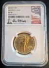 Gold 2016 Liberty half-dollar NGC SP 70 - Don Everhart signed