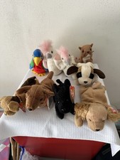Ty Beanie Babies Lot of 9 Retired Assorted Plush Toys some with Tags