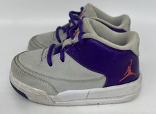 JORDAN FLIGHT ORIGIN 3 BT Gray/Purple/Pink 820252-007 Toddlers Size 5C