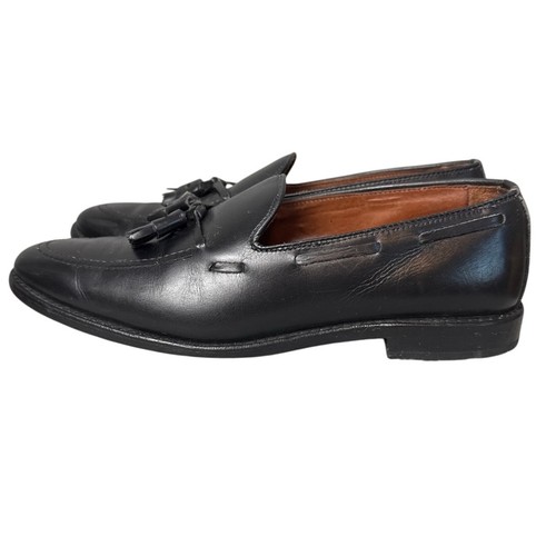Allen Edmonds Grayson Tassel Loafers Black European Calfskin 10.5D Luxury - Picture 3 of 8
