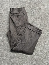Brooks Brothers Pants Men 35X30 Brown Madison Fit Wool Trouser Cuffed Pleated