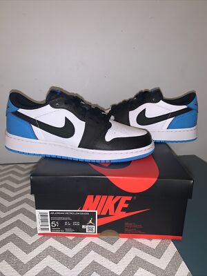 Brand New Jordan 1 Low  UNC  Grade School 5.5Y  