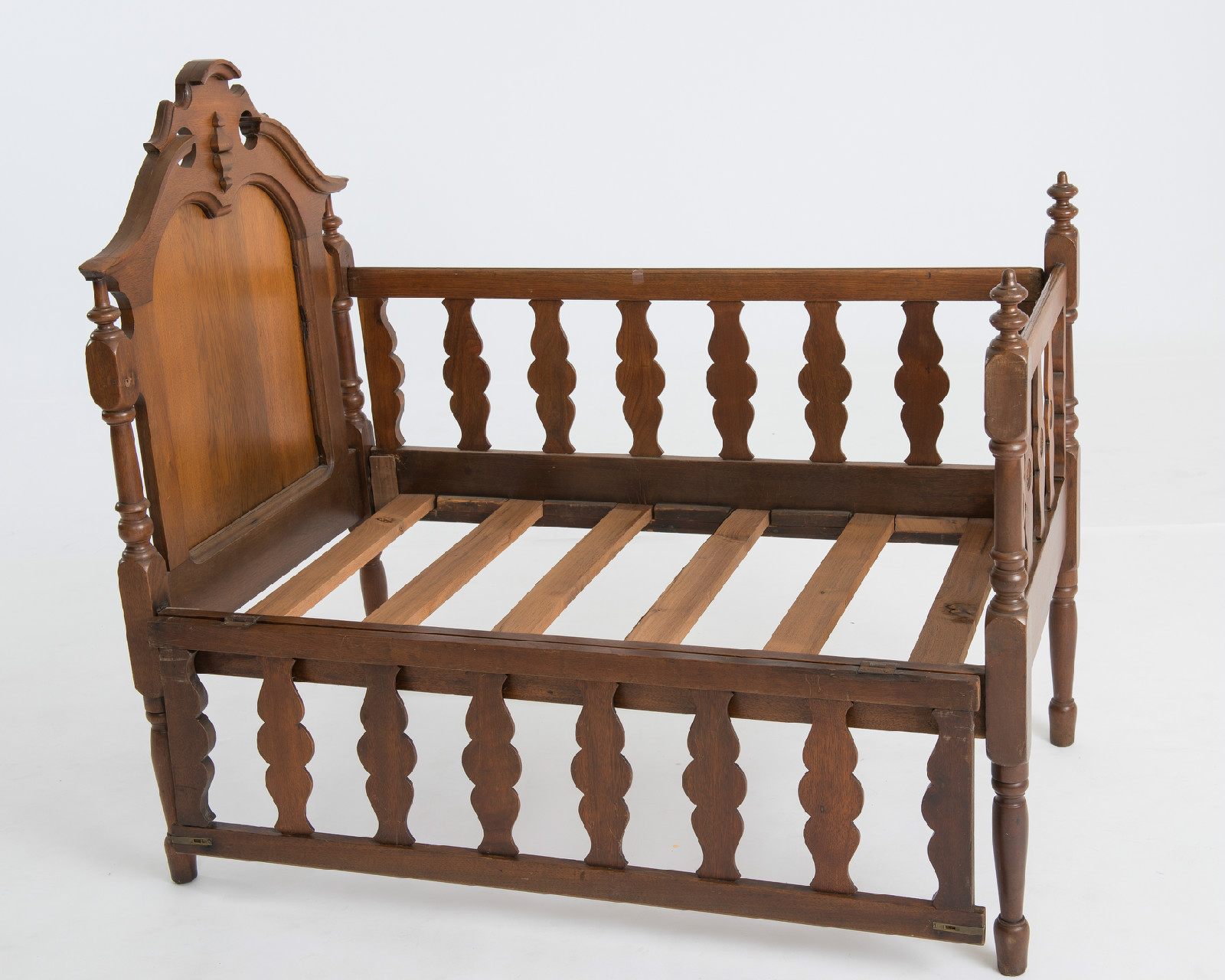 Antique, Walnut, Victorian Baby Cradle with never before uses custom matress eBay