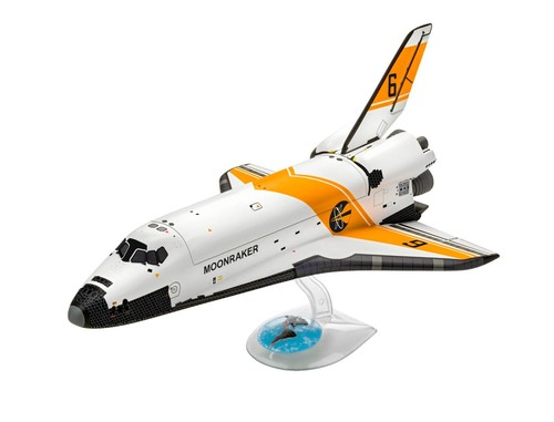 Revell 05665 Gift Set Moonraker Space Shuttle James Bond Plastic Kit 1/144 Scale - Afbeelding 1 van 18