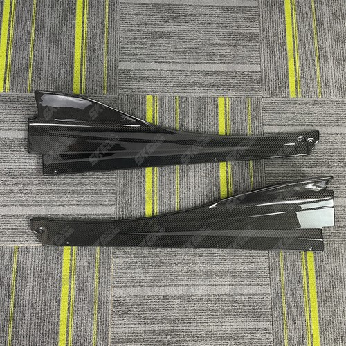 Fits McLaren 720S Coupe 2017-2022 Forged/Carbon Fiber/Glossy Black Side Skirts - Picture 23 of 37