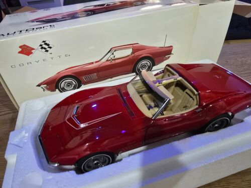 1970 Chevrolet Corvette 1/18 AUTOART MILLENNIUM 71172 Red Monza - Imagen 17 de 19