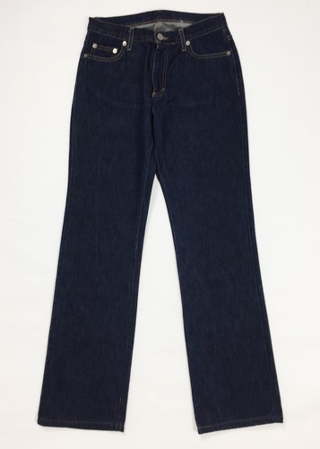 Benetton jeans donna usato straight fit tg 40 w26 blu scuro gamba dritta  T707 | eBay