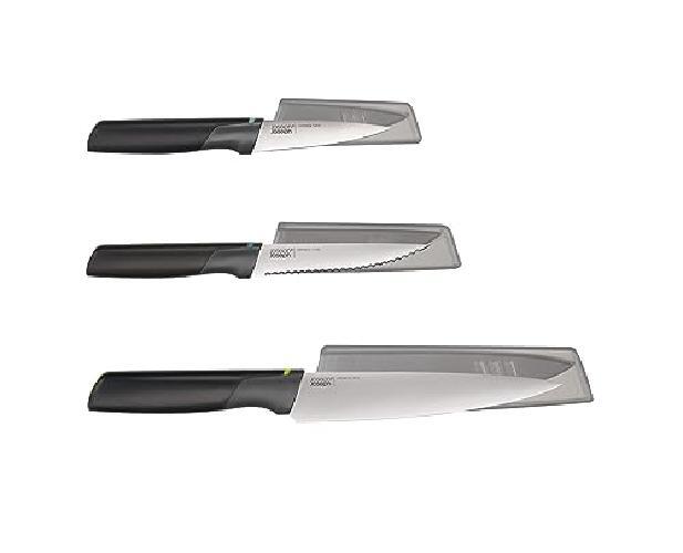 Joseph Joseph Duo Set di Coltelli da Cucina Professionali, Lama da 9-16 cm in Ac