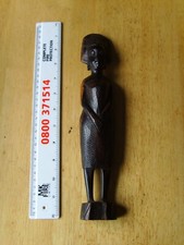 Tribal Warrior Wooden Carved Art Figure Sculpture