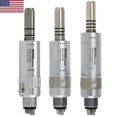 BEING Dental Low Speed Air Motor 4 Holes 6 Pin Fiber Optic External Inner Water