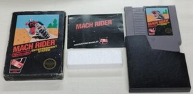 Nintendo NES Mach Rider Gloss Sticker Seal Game, Box & Manual Extremely Rare CIB