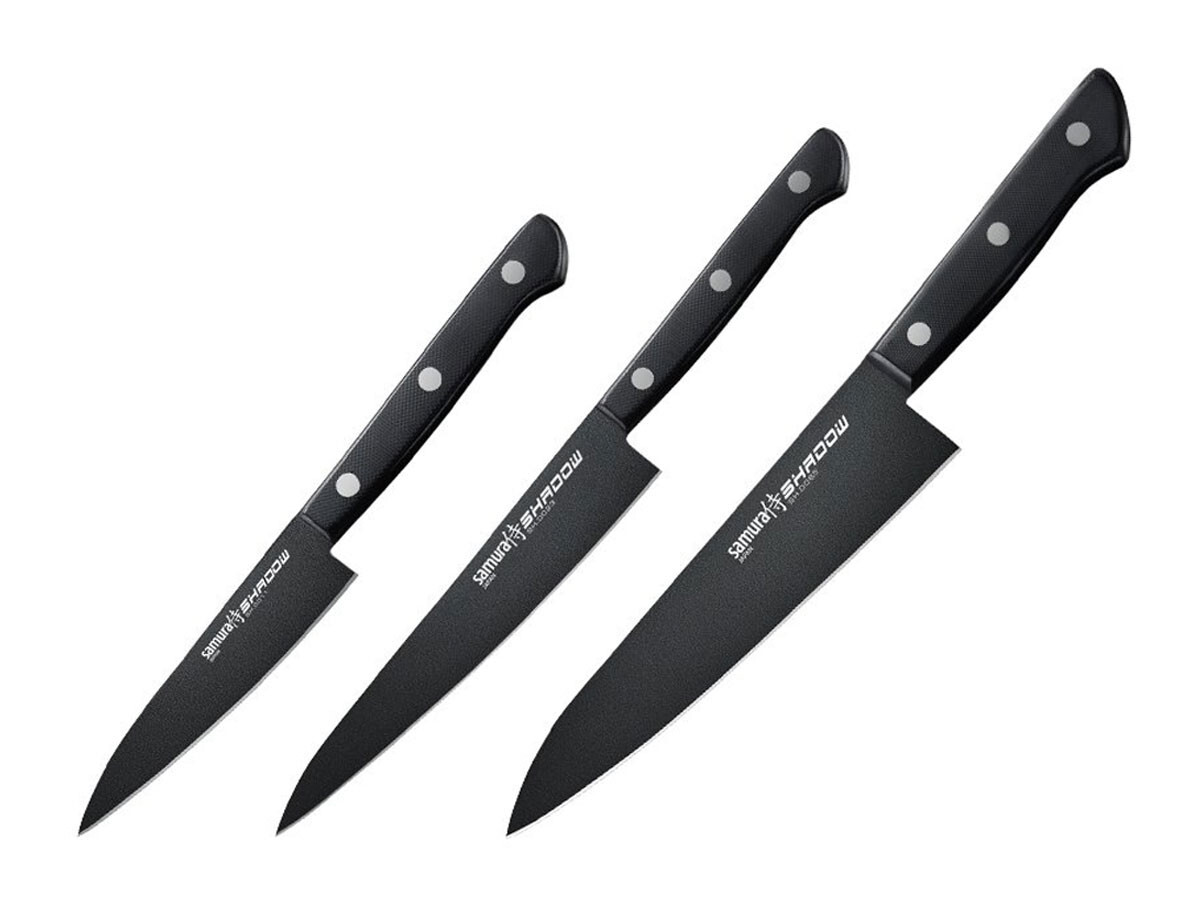 Samura SHADOW Set 3 Coltelli | L'Anima del Giappone in Cucina
