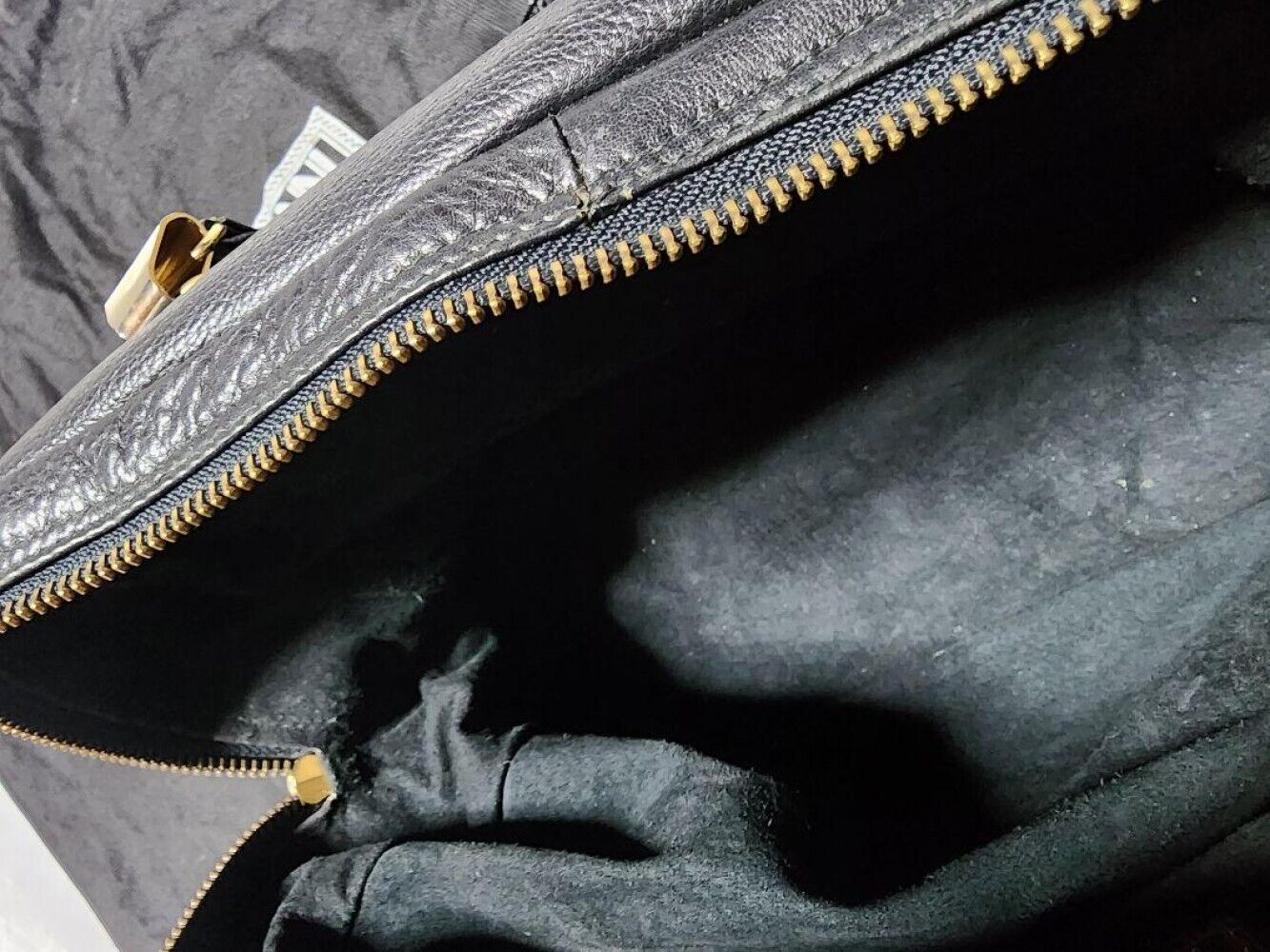 Versace handbag tote bag gold hardware leather lo… - image 9