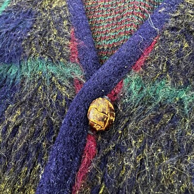 トップス 60s vintage mohair cardigan campus 60's Vintage Caridgan Sweater: 60s -Campus- Mens olive green