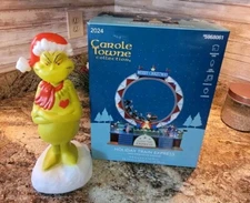 2024 Carole Towne  Holiday Train Express Lighted Musical Village Scene Motion