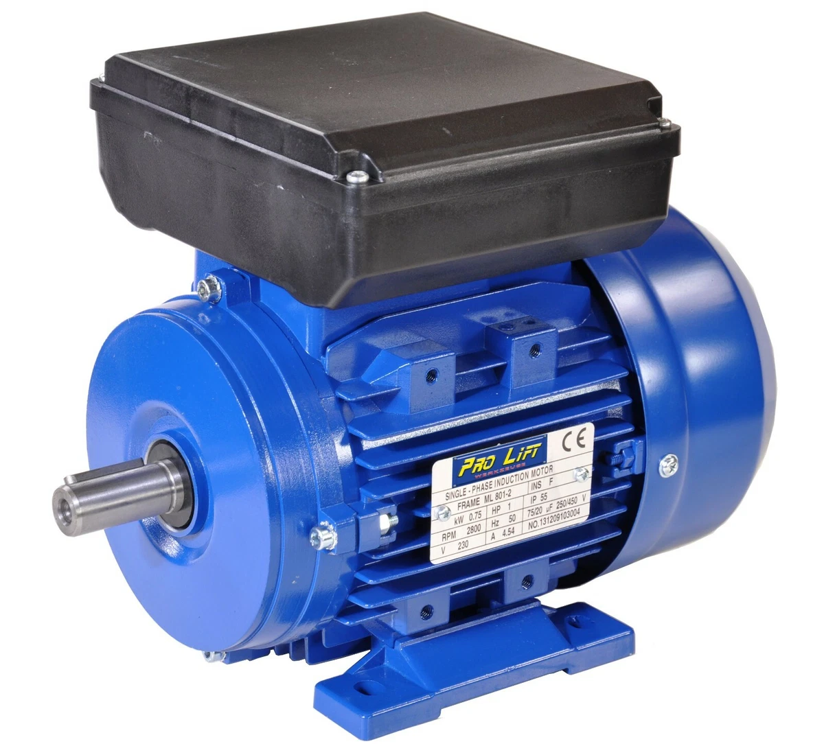 750W Elektromotor 230V 2800 Umdrehungen min Typ ML 801 2 Welle