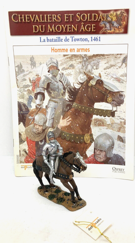 40134 DEL PRADO OSPREY / PLOMB / MOYEN AGE / #49 BATAILLE TOWTON 1961 HOMME ARME - Foto 1 di 3