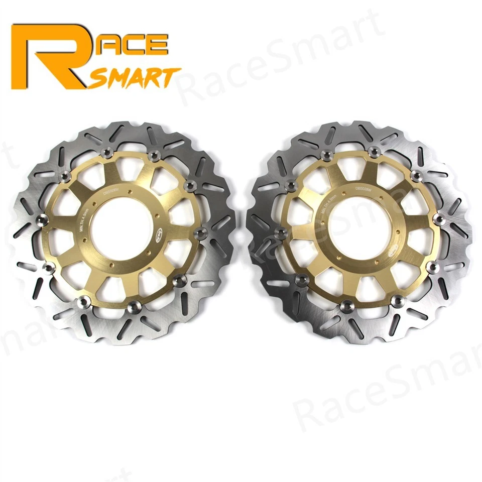 Front Brake Disc Rotors + Mounting Bolts For Honda CBR929RR 00-01 CBR954RR 02-03 - Image 2 of 4