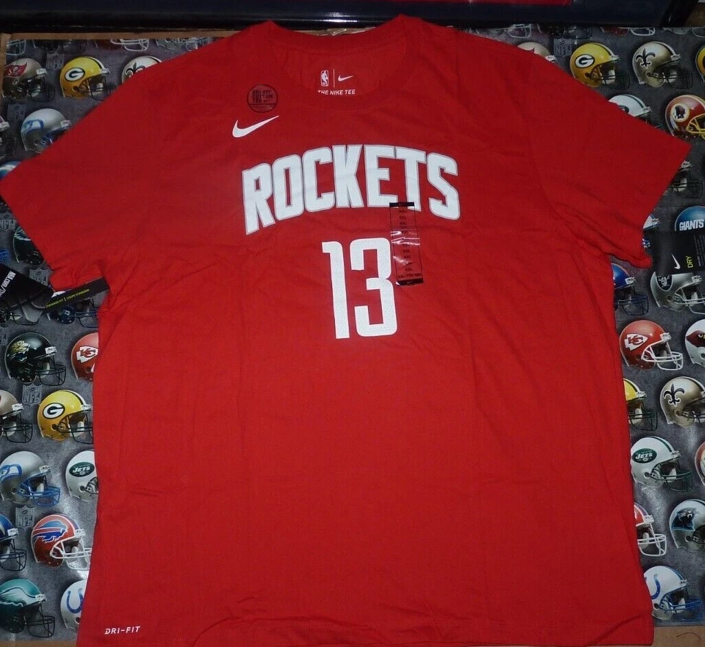 NEW NIKE NBA James Harden Jersey T Shirt Houston Rockets Men 2XL
