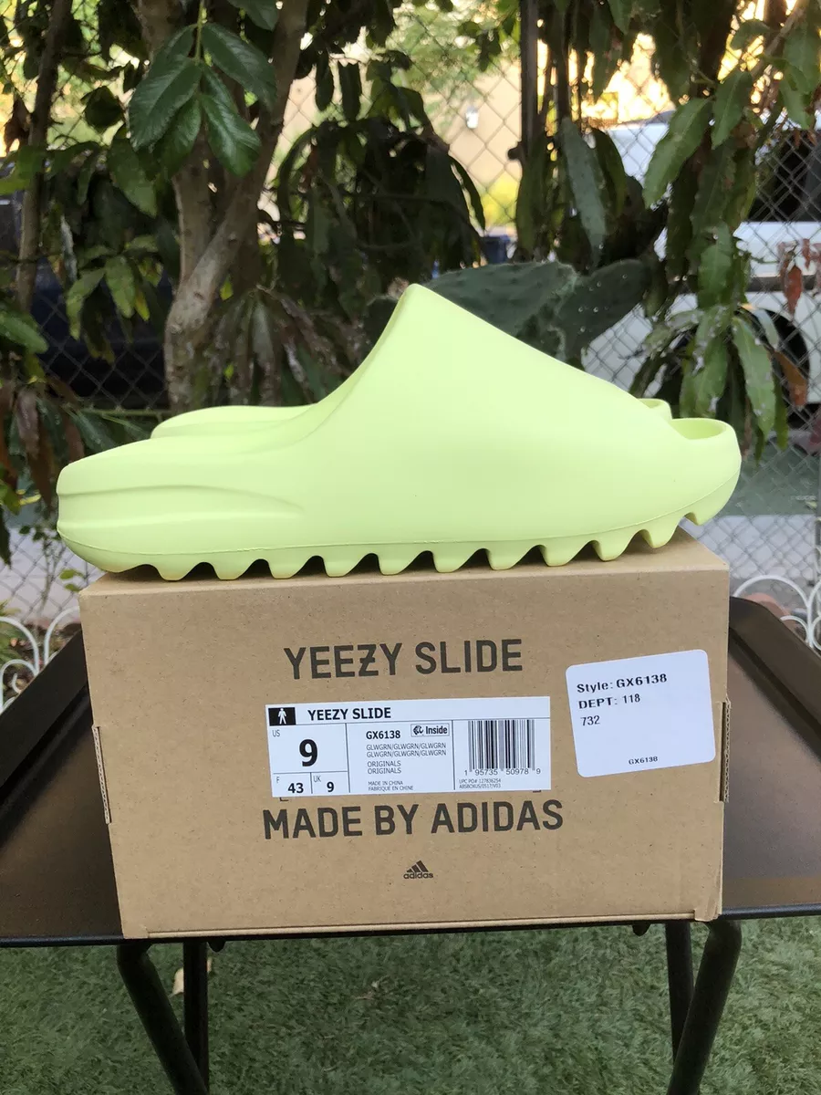 Yeezy Slide Kids Glow Green