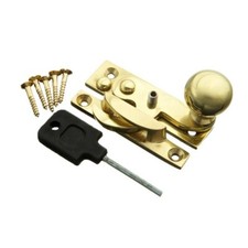 Sash Window Hook Fastener Lock Solid Brass Locking Catch