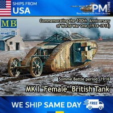 Master Box 72002 MK I Female" British Tank, Somme Battle period, 1916" 1/72