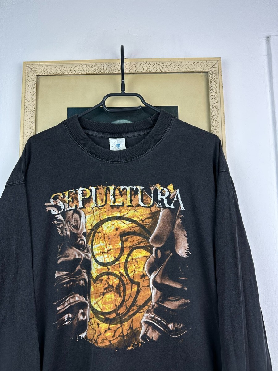 Vintage 1998 Sepultura Tour Shirt Band Long Sleeve Tee Rare