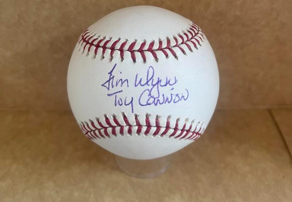 JIM WYNN TOY CANNON ASTROS SIGNED AUTOGRAPHED ML. BASEBALL BECKETT AUTH