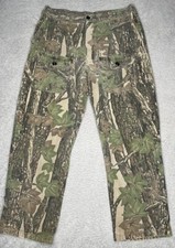 Vintage OCOEE Camo Cargo Pants Mens Size 36 Hunting Outdoor Cotton Made In USA