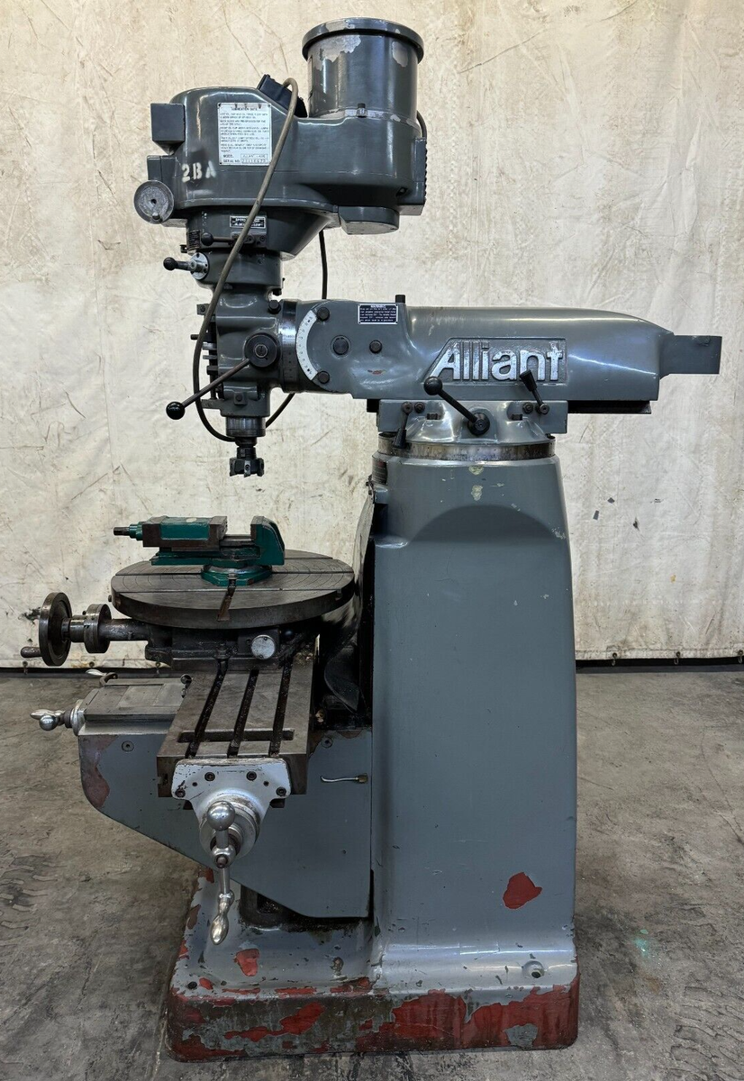 ALLIANT VERTICAL MILLING MACHINE 42VC VARIABLE SPEED 42