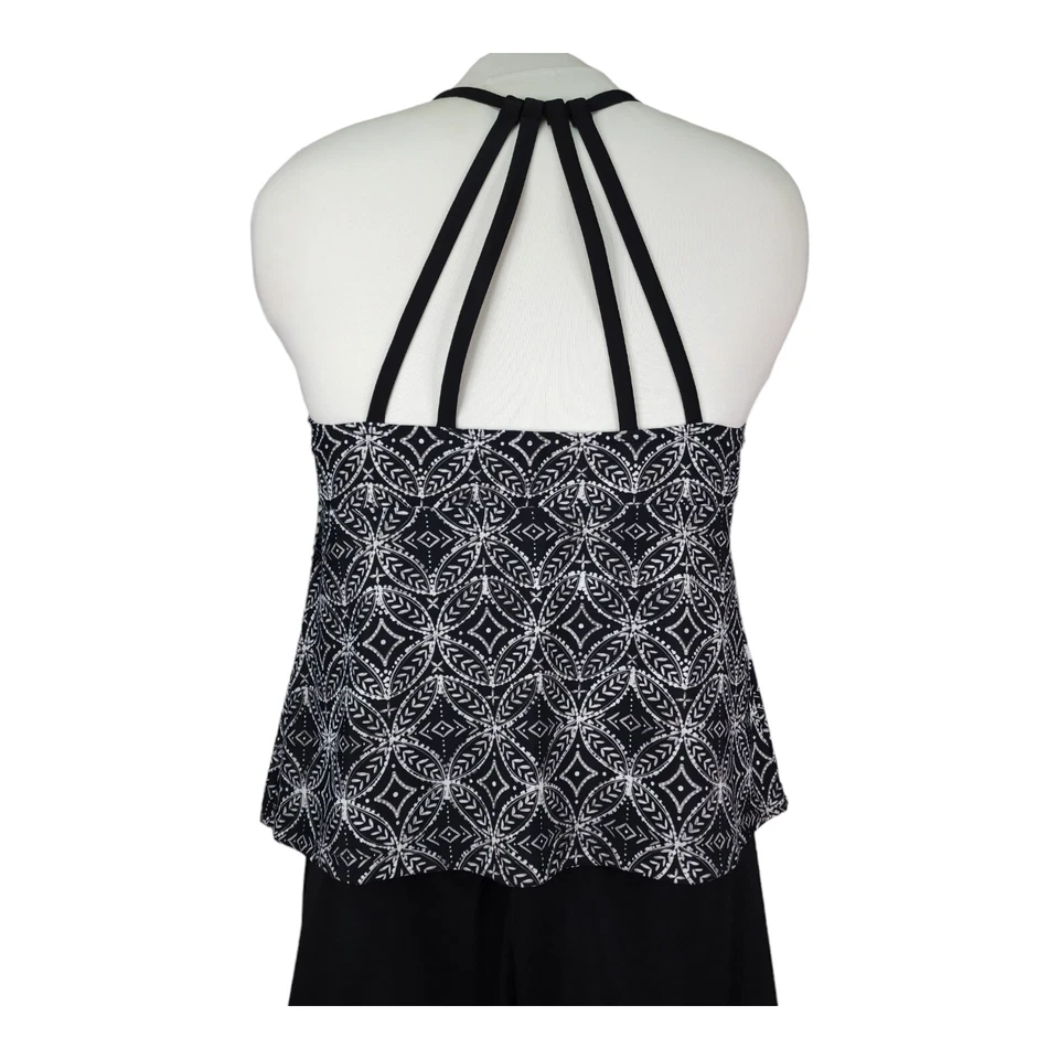 Tankini South Point con Pantalones Cortos Niño Talla Grande 20W Cuello Alto Modesto, Sujetador Suave $99 Foto 2 de 4