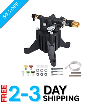 #ad #ad Ultimate Vertical Pressure Washer Pump 3400 PSI 2.5 GPM 7 8quot; Shaft Replacement $147.24