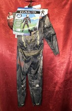 NEW Halo Spartan Emile Halloween Costume Boys Small 4-6 Jumpsuit Mask