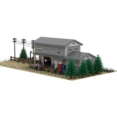 Large Train Station Modular Building with Interior 6032 teile MOC-72906