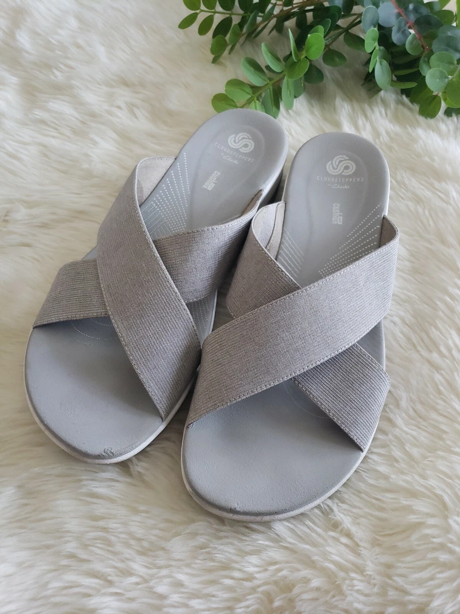 CLARKS CLOUDSTEPPERS Women s Arla Elin Slide Sandals Cushioned