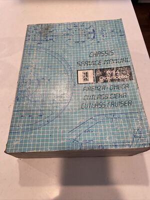 1984 Oldsmobile Firenza Omega Cutlass Ciera Cruiser Factory Service Manual