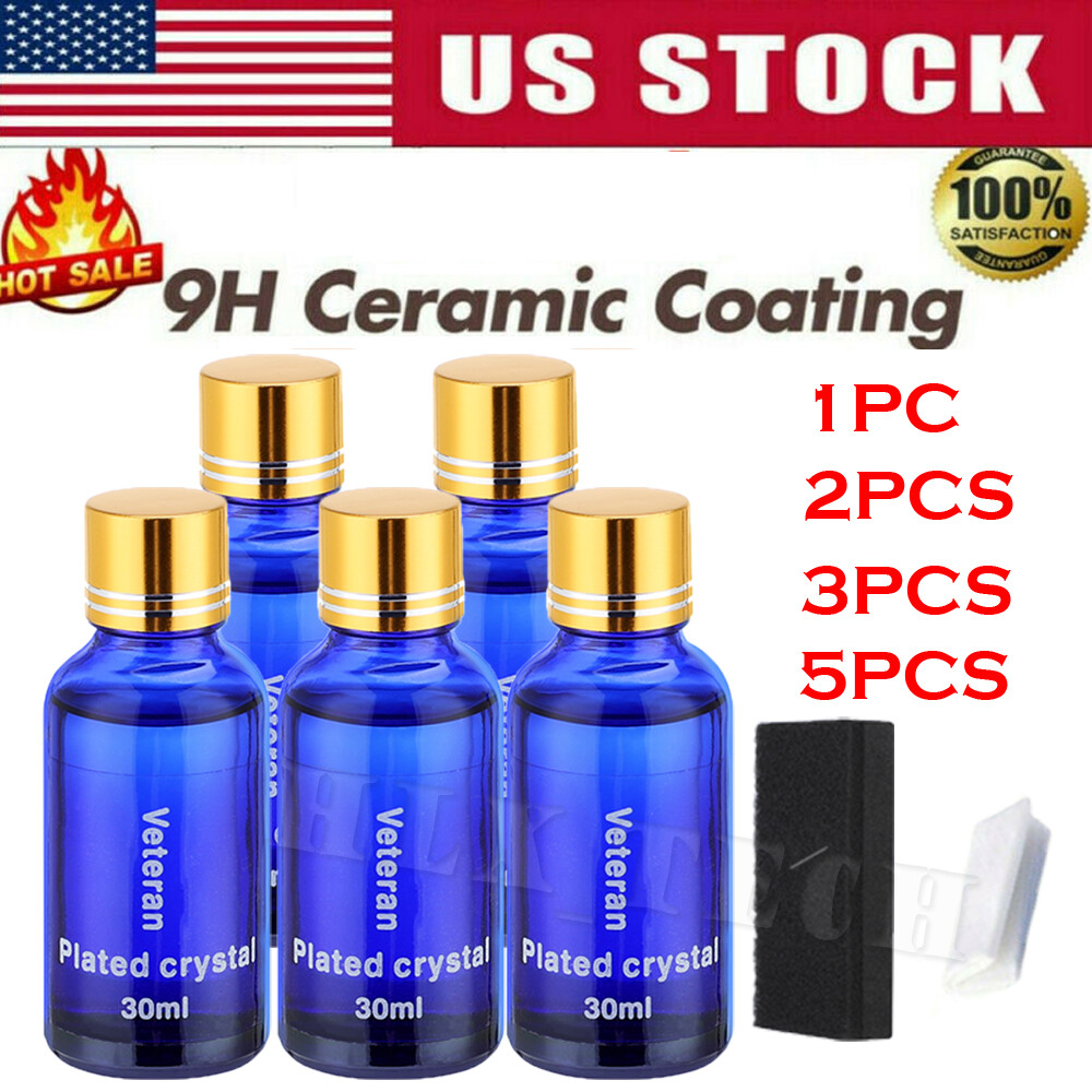 9H Headlight Cover Len Restorer Cleaner Repair Liquid Polish Car Accessories SET